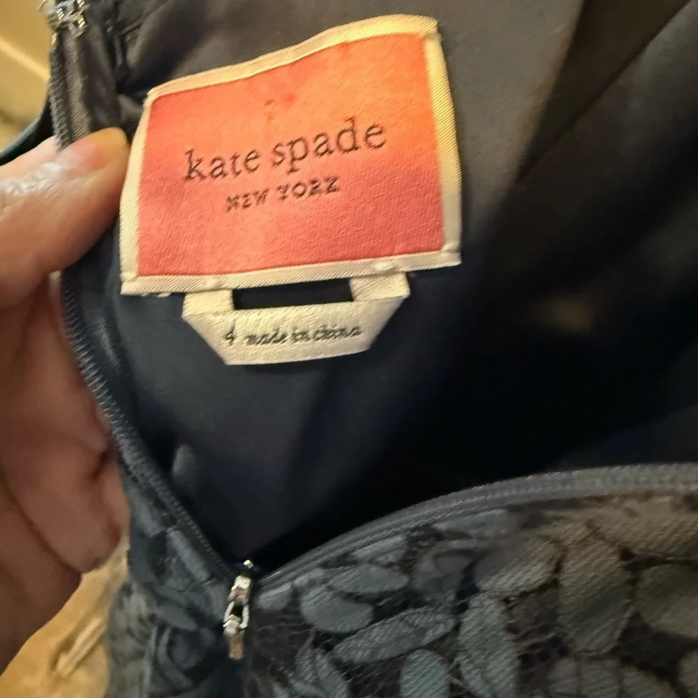 Kate Spade Blue‎ Halter Flutter Sleeve Midi Dress